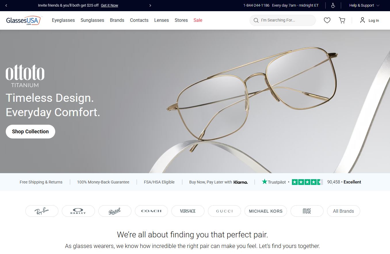 GlassesUSA catalog